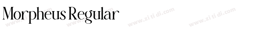 Morpheus Regular字体转换